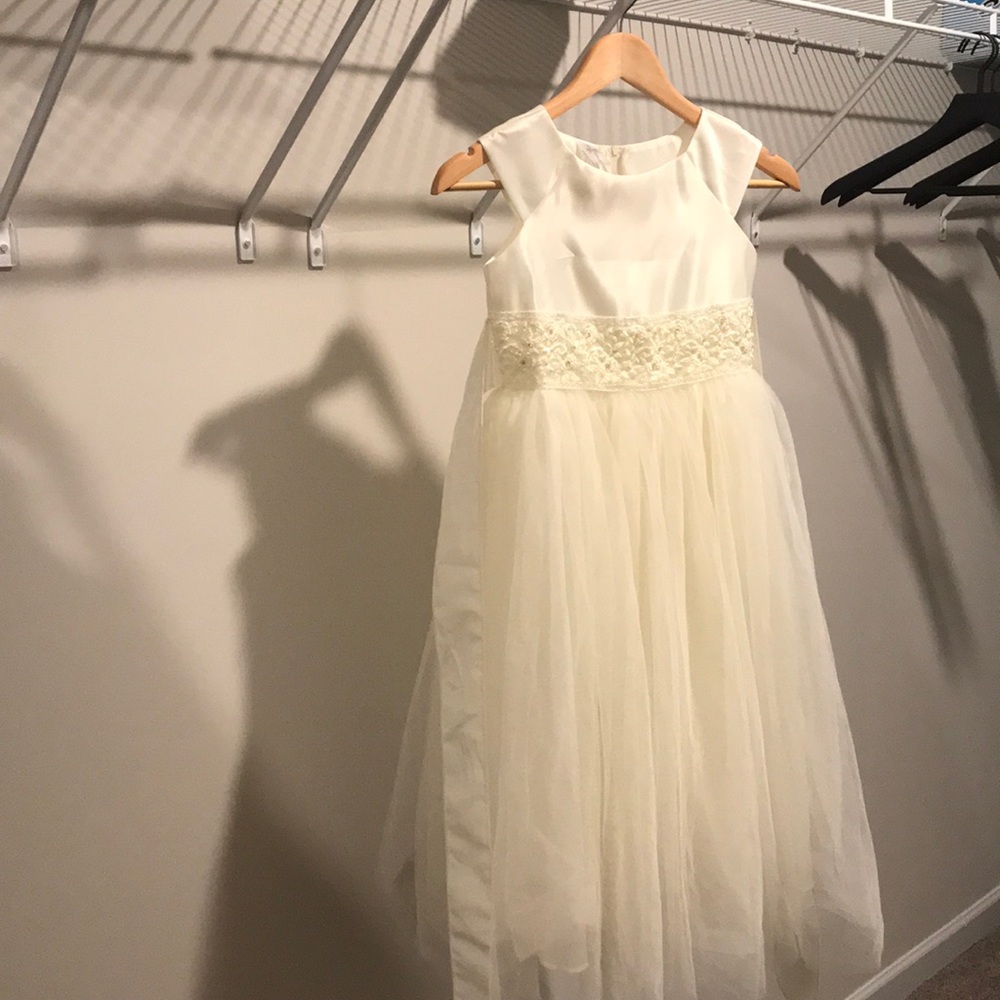 Girls Jr. Bride or Flower Girl Dress
